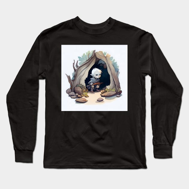 Cute Watercolor Drow Long Sleeve T-Shirt by artsyindc